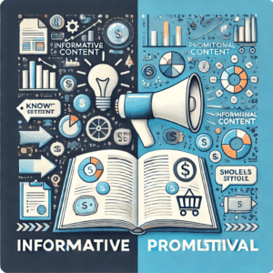 informatieve versus promotionele content